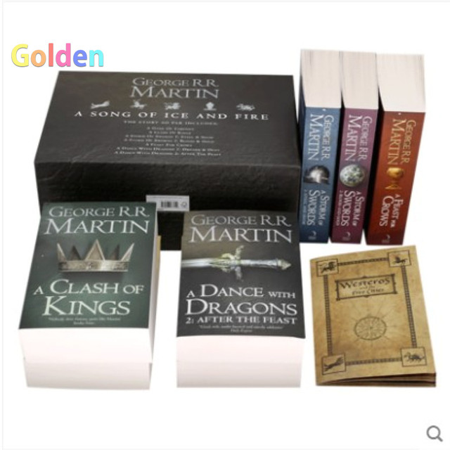 7 Book/set A Song Of Ice And Fire Adult Enlightenment Book,english Story Book  Set Famous English Reading Book Set With Maps - Languages - AliExpress